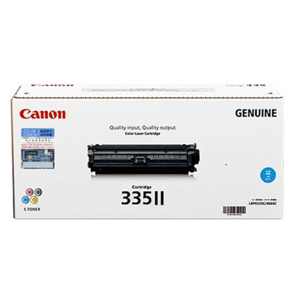 Genuine Canon Cart335Ii Cyan High Yield Toner Cartridge For Lbp841Cdn/Lbp843Cx (16.5K) [Cart335Ch] -