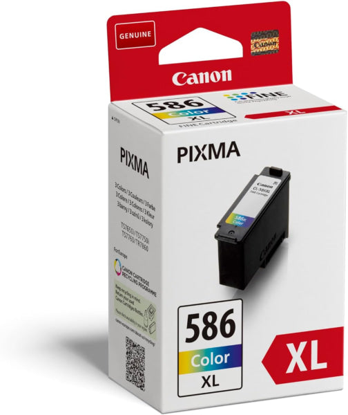 Genuine Canon Cl-586Xl High Yield Color Ink Cartridge For Pixma Ts7760 Tr7860 [Cl586Xl] (300 Pages)