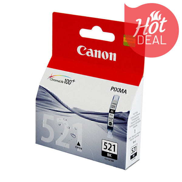 Canon CLI521 Black Ink Cart CLI521BK