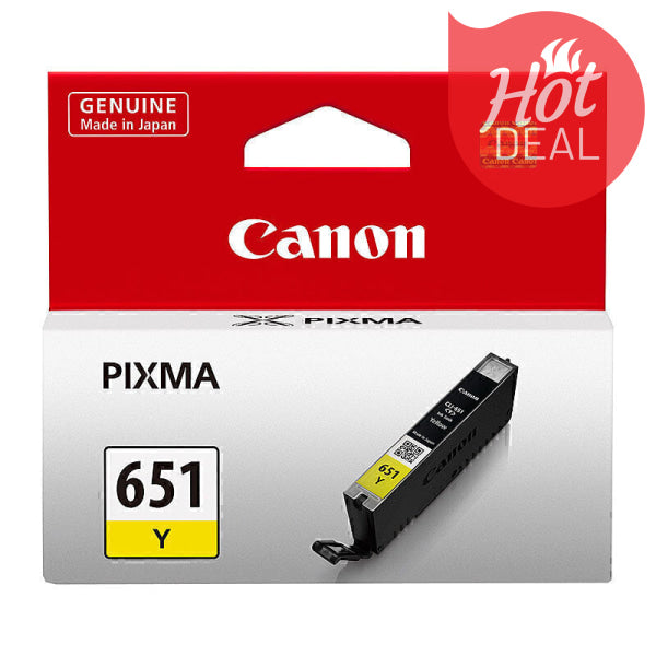 Canon CLI651 Yellow Ink Cart CLI651Y