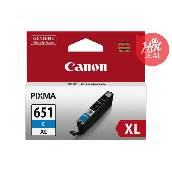Genuine Canon CLI651XL Cyan High Yield Ink Cartridge CLI651XLC