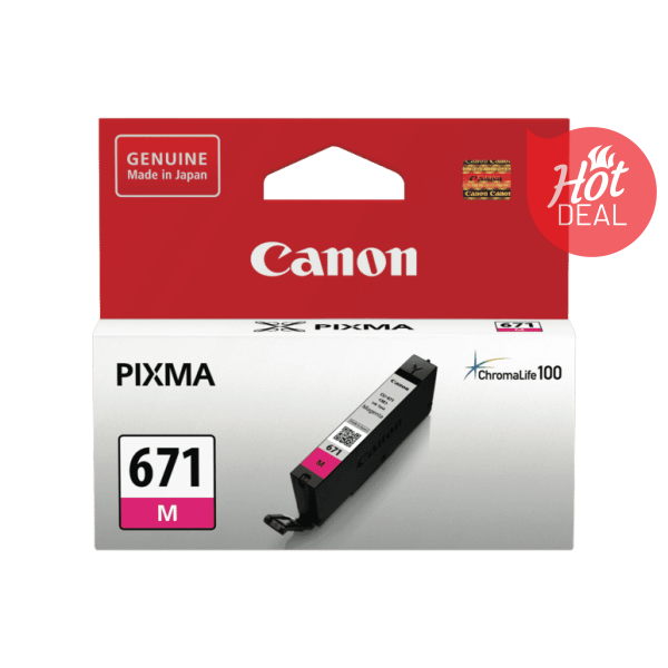 Genuine Canon CLI671 Magenta Ink Cartridge CLI671M