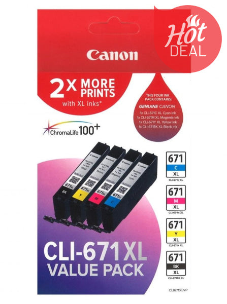 Genuine-Canon-CLI671XL-Value-Pack-High-Yield-Ink-Cartridge-CLI671XLVP