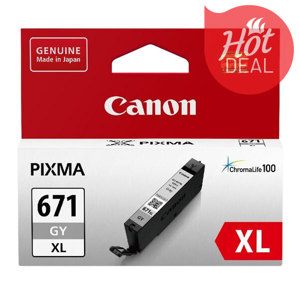 Genuine-Canon-CLI671XL-Grey-High-Yield-Ink-Cartridge-CLI671XLGY