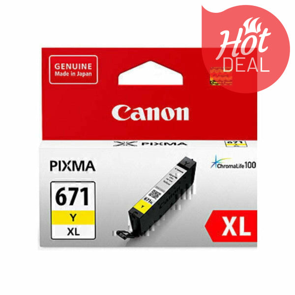 Genuine-Canon-CLI671XL-Yellow-High-Yield-Ink-Cartridge-CLI671XLY