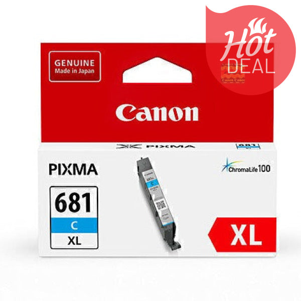 GENUINE-CANON-CLI681-XL-C-CYAN-INK-CARTRIDGE-HIGH-YIELD