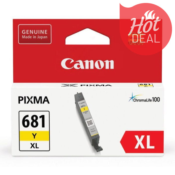 Genuine-Canon-CLI681-XL-Yellow-Ink-Cartridge-High-Yield-CLI681XLY