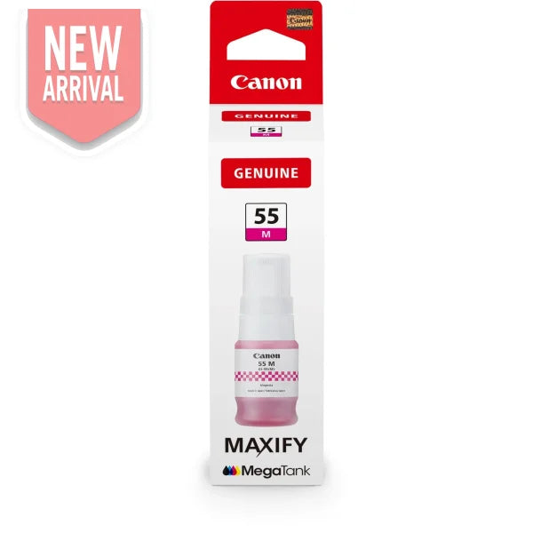 Genuine Canon Gi-55 Magenta Ink Bottle For Gx1060 Gx2060 (3K) [Gi55M] Cartridge -