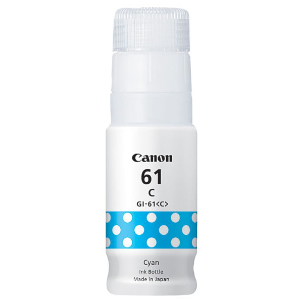 Genuine Canon GI61 Cyan Ink Bottle for G3620/G3625/G3660 (7.7k) [GI61C]