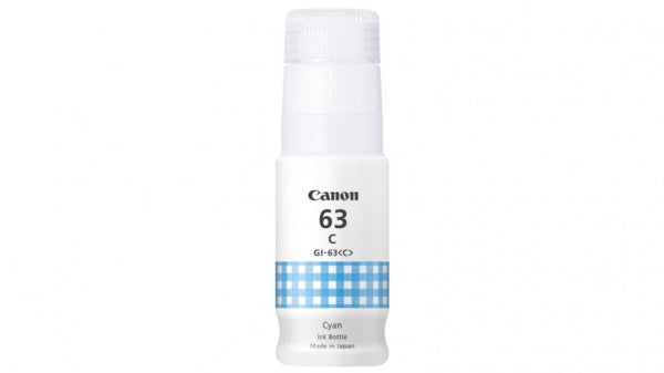 Genuine Canon GI63 Cyan Ink Bottle for G660 (8k) [GI63C]