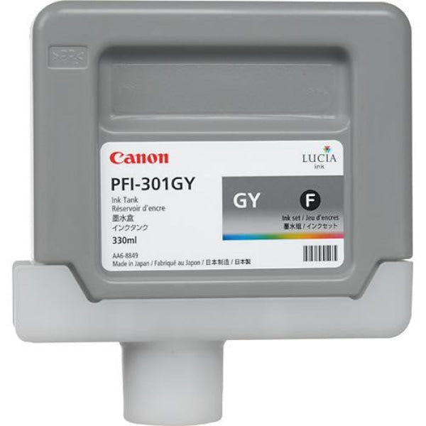 GREY INK TANK 330ML FOR CANON IPF 8000 9000 PFI-301GY