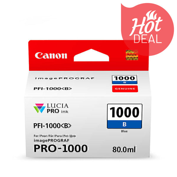 Canon PFI1000 Blue Ink Cart PFI1000B