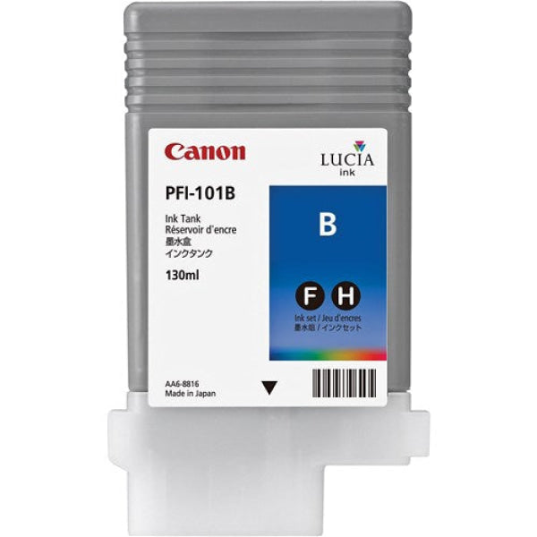 BLUE INK TANK 130ML FOR CANON IPF6100 5100 5000 PFI-101B