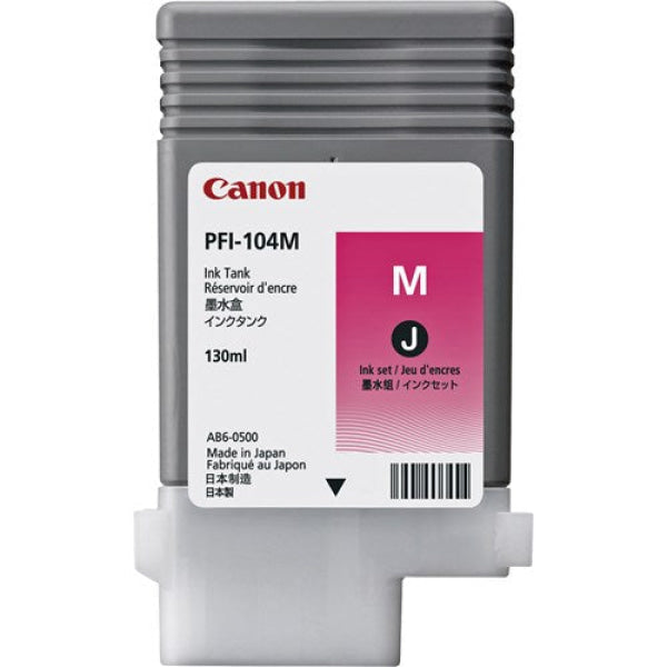 MAGENTA INK TANK 130ML FOR IPF650 655 750 755 PFI-104M