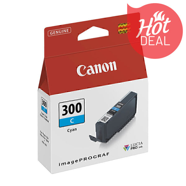 Canon PFI300 Cyan Ink Tank PFI300C