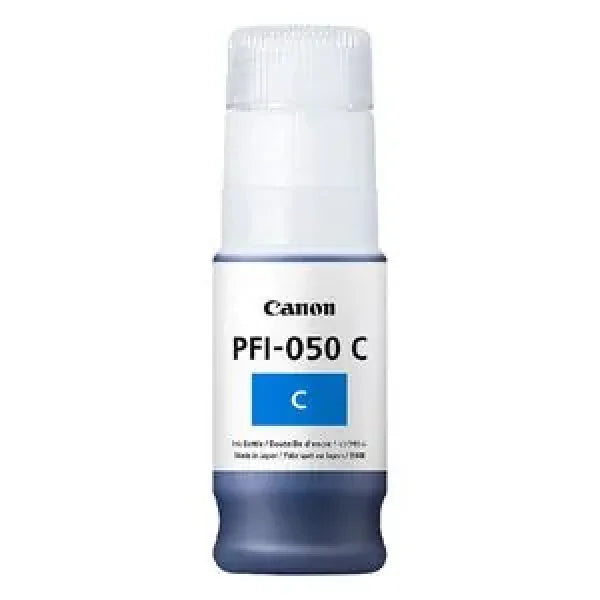 Genuine Canon Pfi050 Cyan Ink Bottle For Imageprograf Tc-20 70Ml [Pfi-050C] Cartridge -