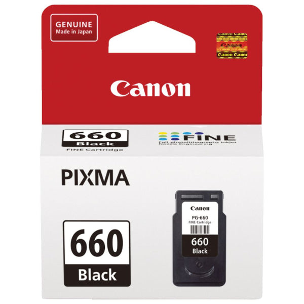 Genuine Canon Pg660Bk Pigment Black Ink Cartridge For Tr7060 Ts5360 Ts5365 [Pg-660] -