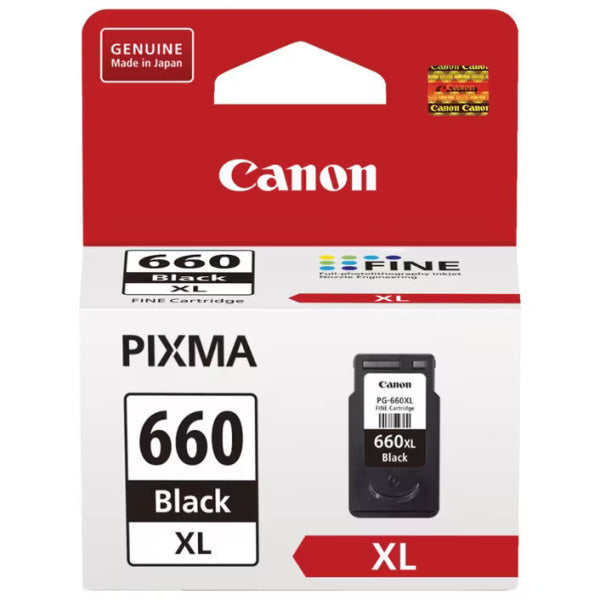 Genuine Canon Pg660Xl High Yield Pigment Black Ink Cartridge For Tr7060A Ts5360A Ts5365 [Pg-660Xl] -