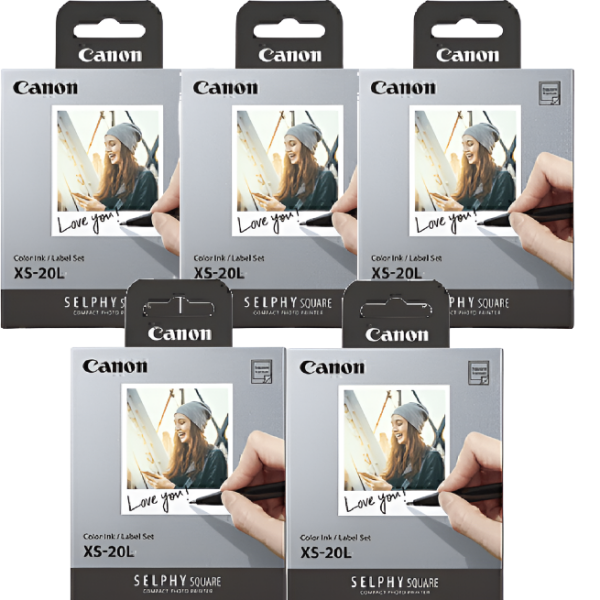 Genuine Canon Xs Selphy Square Photo Paper For Qx-10 Printer [Xs-20L] Buy 5 Paper