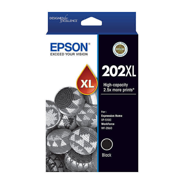 Epson 202XL Black Ink Cart C13T02P192