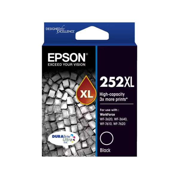Epson 252XL Black Ink Cart C13T253192