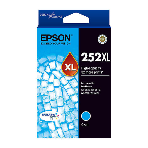 Epson 252XL Cyan Ink Cart C13T253292