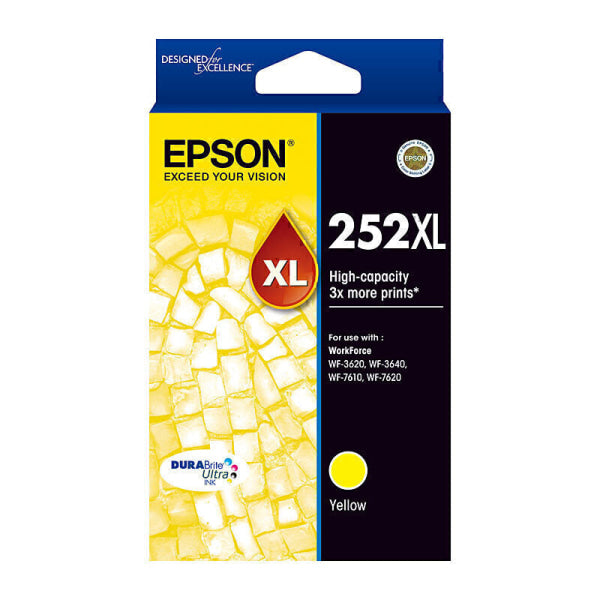 Epson 252XL Yellow Ink Cart C13T253492