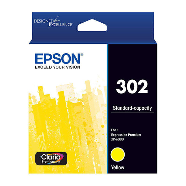 Epson 302 Yellow Ink Cart C13T01W492