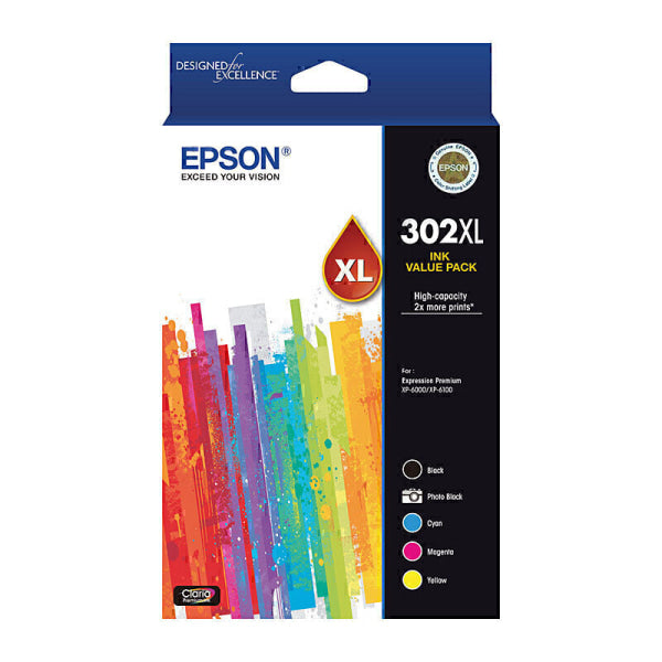 Epson 302XL 5 Ink Value Pack C13T01Y792