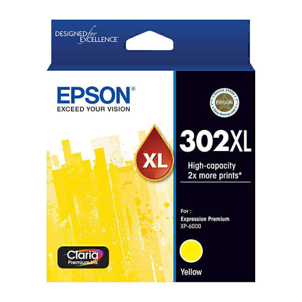 Epson 302XL Yellow Ink Cart C13T01Y492