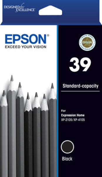 Genuine Epson #39 Black Ink Cartridge For Xp-2105 Xp-4105 Printer P/N:c13T04J192 -