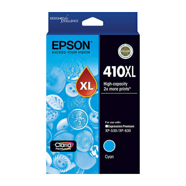 Epson 410XL Cyan Ink Cart C13T340292