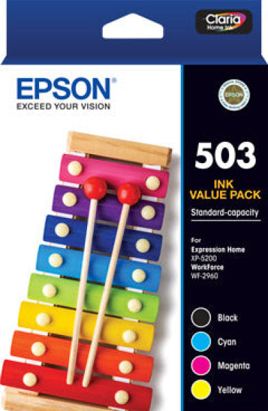 Genuine Epson #503 4X Ink Value Pack For Xp-5200/wf-2960 Printer [P/n:c13T09Q692] Cartridge -