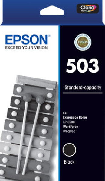 Epson Genuine 503 Black Ink Cartridge For Xp-5200/wf-2960 Printer [P/n:c13T09Q192] -