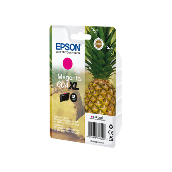 EPSON 604 XL MAGENTA INK XP-2200 XP-3200 XP-4200 WF-2910 WF-2930 WF-2950 C13T10H392