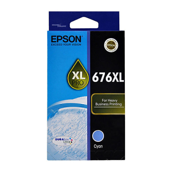 Epson 676XL Cyan Ink Cart C13T676292