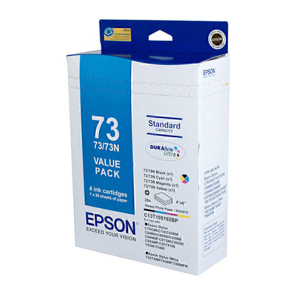 Epson 73N Ink Value Pack C13T105192BP