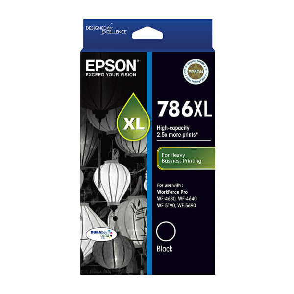 Epson 786XL Black Ink Cart C13T787192