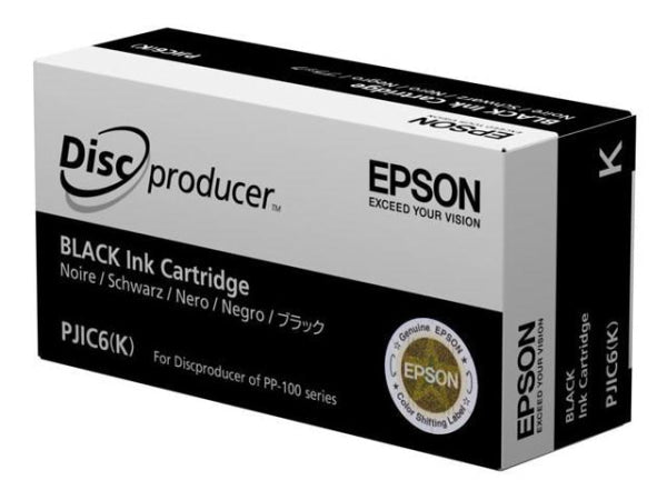 Genuine Epson PJIC6 Black Ink Cartridge C13S020693 alternate packaging