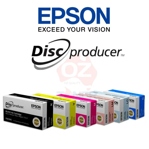 Genuine Epson Discproducer Pp-100/Pp-50 Ink Cartridge Set - Pjic-Set 6 Color [C13S020688-C13S020693]