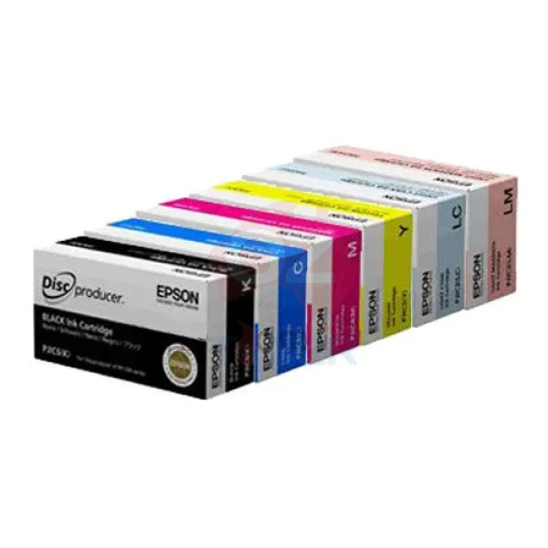 Genuine Epson Discproducer Pp-100/Pp-50 Ink Cartridge Set - Pjic-Set 6 Color [C13S020688-C13S020693]