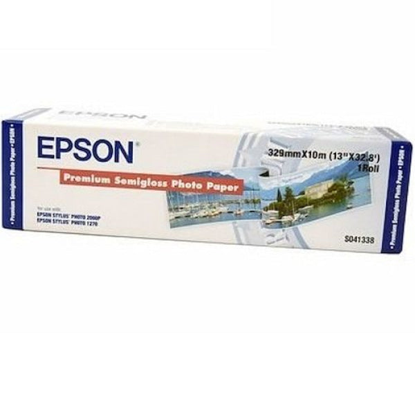 Genuine Epson S041338 Premium Semigloss A3 + Photo Paper Roll Media 329X10M 251Gsm [C13S041338]