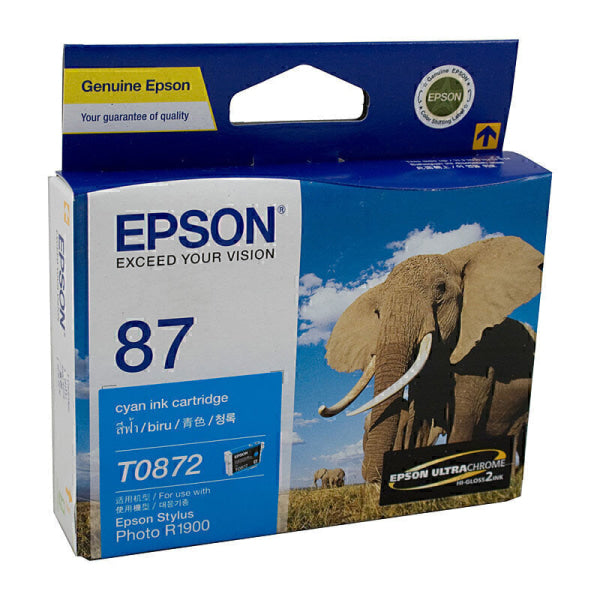 Epson T0872 Cyan Ink Cart C13T087290