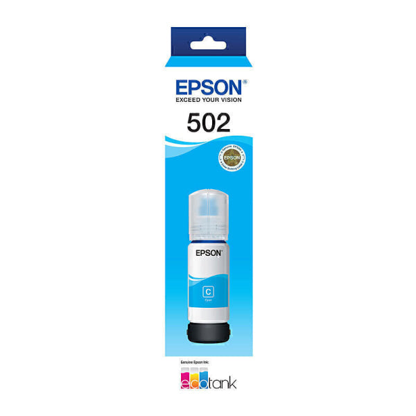 Epson T502 Cyan EcoTank Bottle C13T03K292