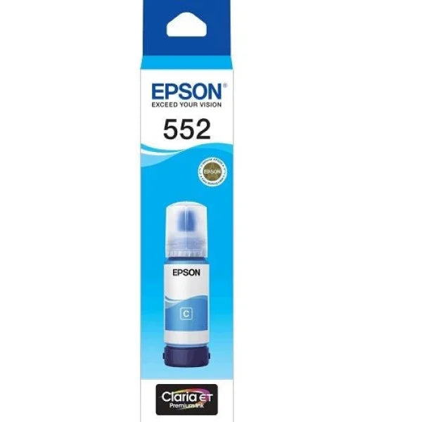 Epson Genuine T552 Cyan Ecotank Ink Bottle For Et-8500/et-8550 [P/n:c13T06W292] Cartridge -