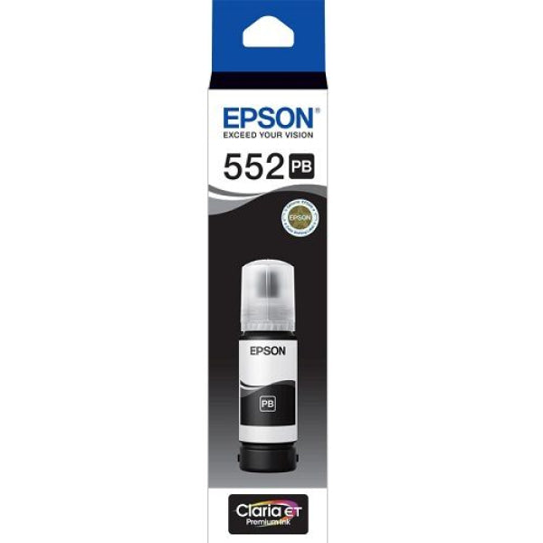 Epson Genuine T552 Photo Black Ecotank Ink Bottle For Et-8500/et-8550 [P/n:c13T06W192] Cartridge -