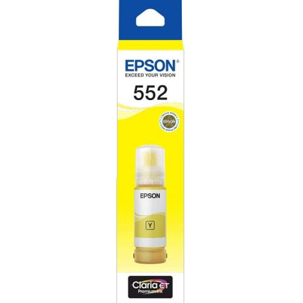 Epson Genuine T552 Yellow Ecotank Ink Bottle For Et-8500/et-8550 [P/n:c13T06W492] Cartridge -