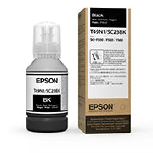 Genuine Epson Ultrachrome Dye Sub Black Ink Bottle For F160 F560 F561 140Ml - T49N1