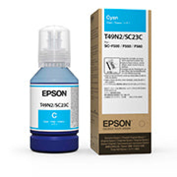 Genuine Epson Ultrachrome Dye Sub Cyan Ink Bottle For F160 F560 F561 140Ml - T49N2 [110.C13T49N200]