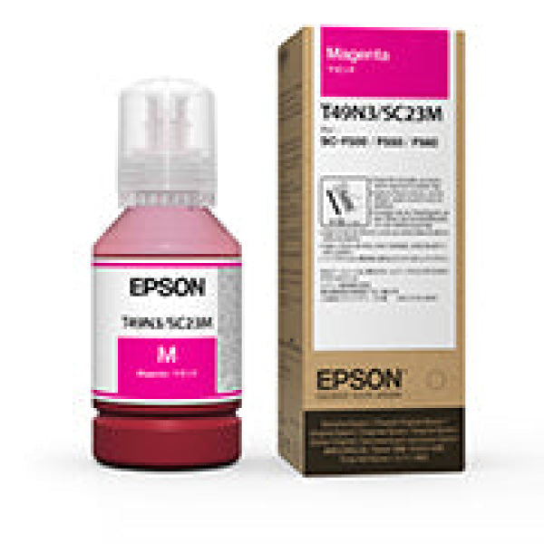 Genuine Epson Ultrachrome Dye Sub Magenta Ink Bottle For F160 F560 F561 140Ml - T49N3